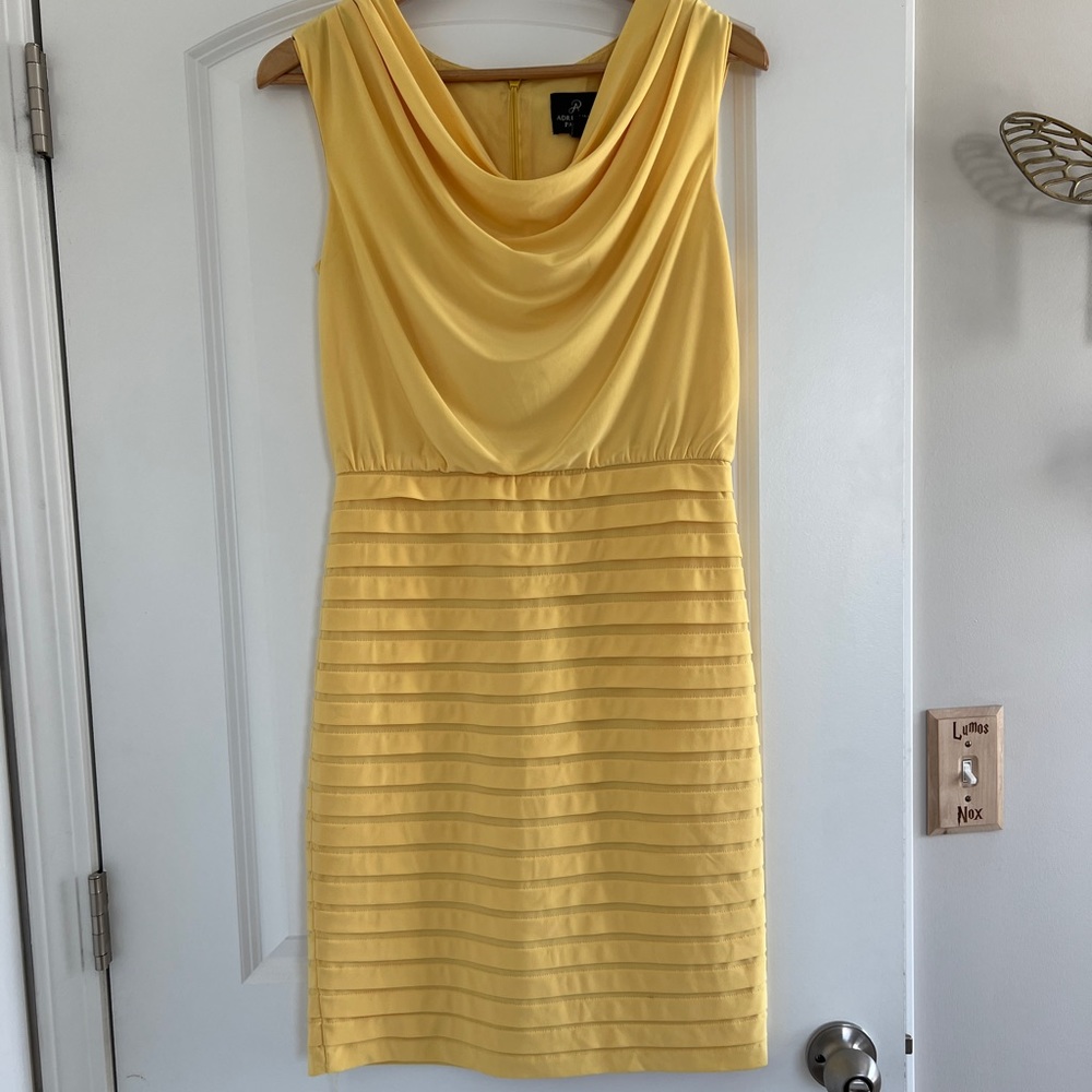 Adrianna Papell Yellow Dress